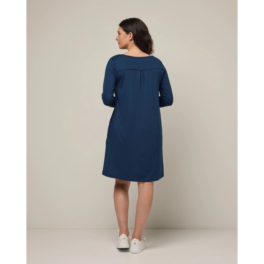 wool& rowena swing dress (legacy) navy Marine Blue size small